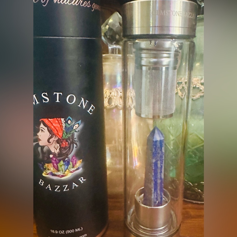 Blue Crystal Infuser Bottle